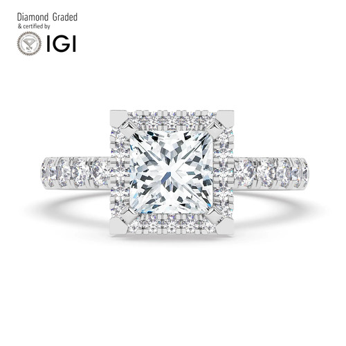 Princess diamond engagement - princess,