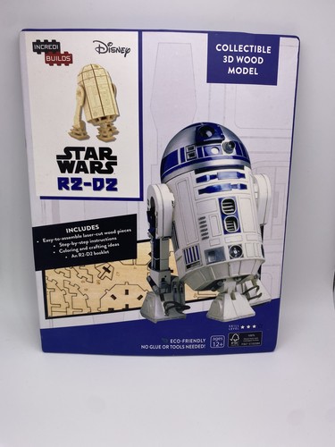 Star wars r2d2 wood model - 3d,