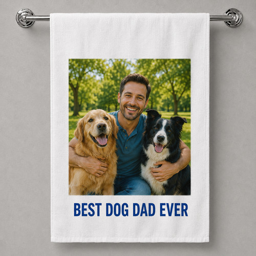 Personalised photo tea towel - photo,