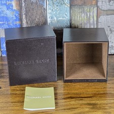 Michael Kors Brown Watch Box Case Storage Display Genuine MK Packaging Gift Box