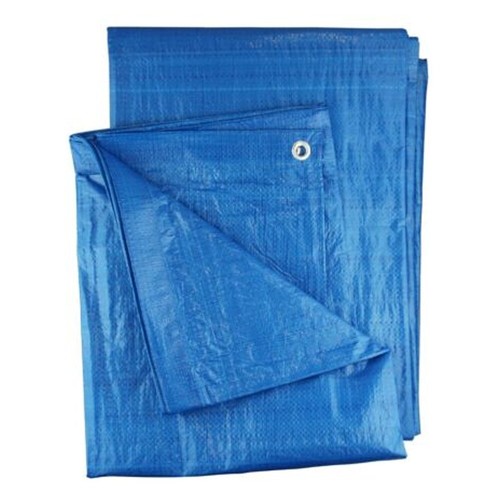 Blue waterproof tarpaulin - blue,