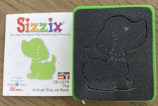 Sizzix Die green, dog die cardmaking, 38-0279