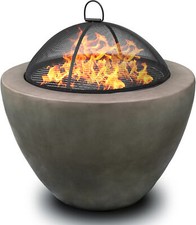 Centurion Supports  DIABLO Dark Grey Contemporary Garden & Patio Heater Fire Pit