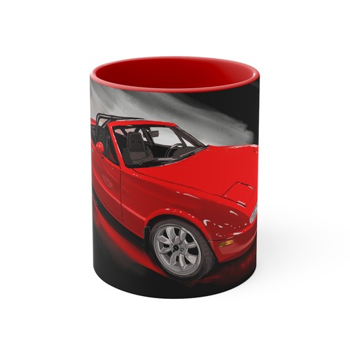Red mazda miata jdm coffee - red,