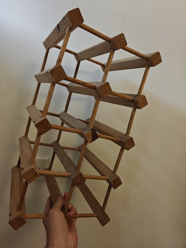 Wooden wine rack - wooden,