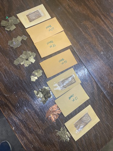 Letterpress brass copper - &,