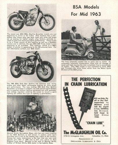 1963 bsa starfire gold star - bsa,