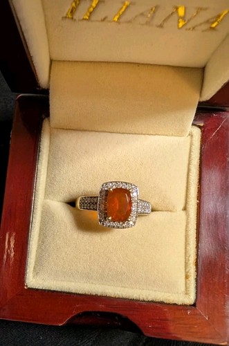 18k gold cushion fire - 18k,