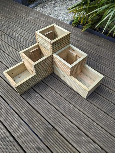 Modular tiered garden decking - garden,