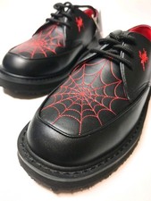Black Red Spider Web Design