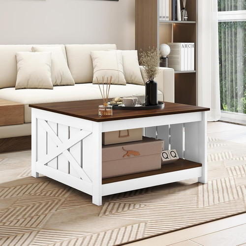 Coffee table square wooden - coffee, 2
