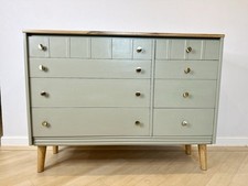 Vintage 1970s Stag Cantata Teak Mid Century Chest of 8 Drawers