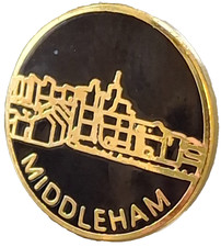 Middleham town small pin badge - middleham,