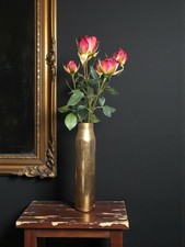 Cold War Period  Vintage Brass 30mm Shell Casing Vase & Rustic Decorative...