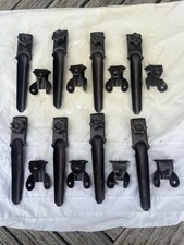 Vintage Stair Carpet Clips, 8 With Fixing, 9 Without