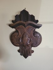 Antique hand carved wood Walnu