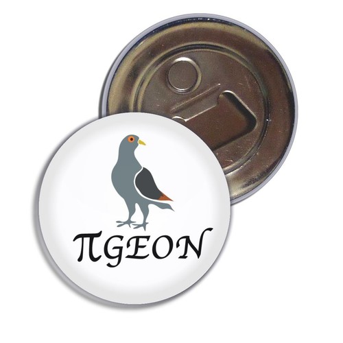 Pigeon fridge magnet - magnet, bottle