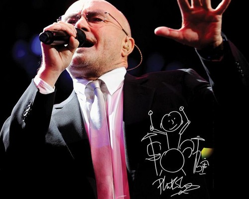 Phil collins autograph signed - phil,