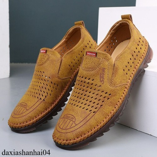 New mens leather slip - new,