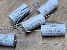 5 x Plessey 0.033uf 600vdc