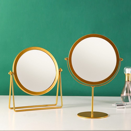 Gold rotating vanity table - gold,