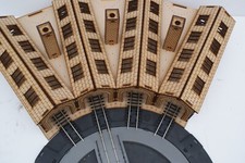 Roundhouse - 4 shed 240mm version 3mm Medite for Hornby Turntable