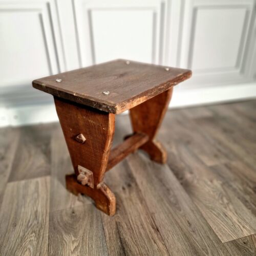 Antique oak side table - antique,