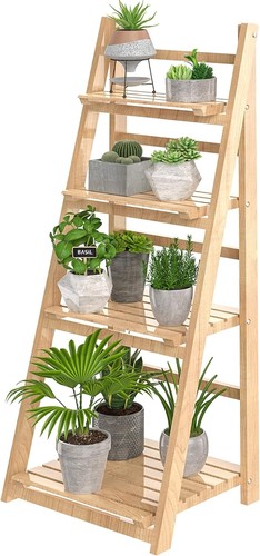 Plant stand tier wooden - stand,,