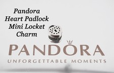 Genuine Pandora Petite Floating Locket Charm ~ Padlock Heart