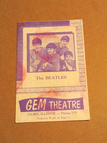 Beatles gem theatre program - beatles-,
