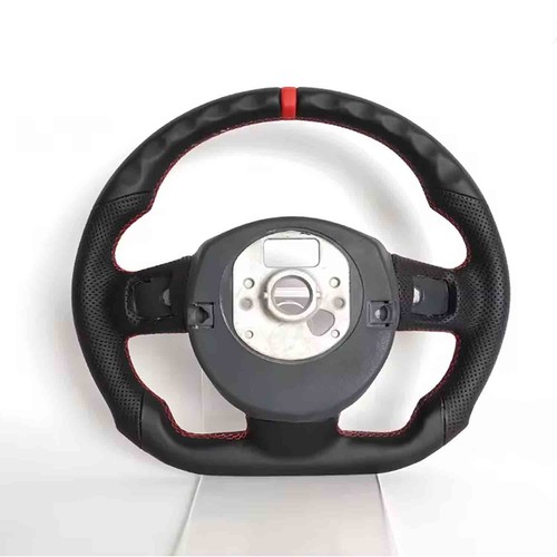 Leather flat bottom steering - bottom,