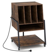 Turntable Stand with Vinyl