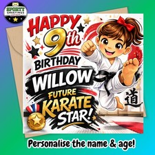 Personalised Karate Birthday