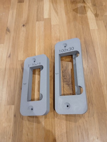 Hinge jig set - x, +