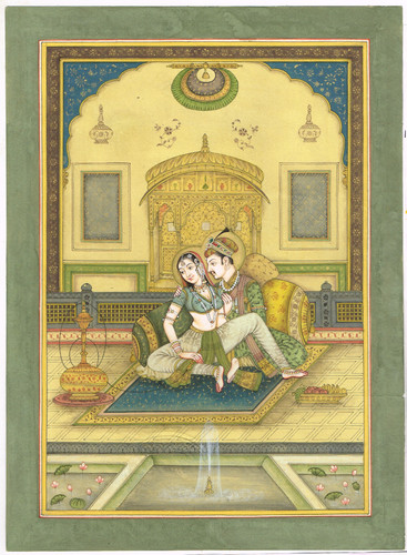 Mughal painting emperor akbar - mughal,