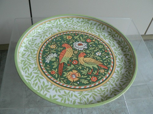 Pat albeck vintage round - round, tray