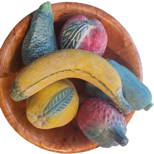Vintage alabaster fruit mcm - vintage,