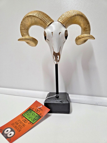 Ram skull skeleton ornament - ram,