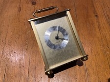 Vintage carriage Clock Quartz West Germany Scholer Swiss Movement Working