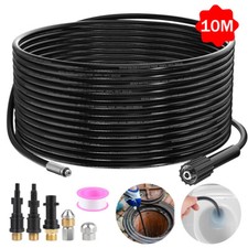 10M High Pressure Washer Hose Pipe Sewer Drain Cleaning Cleaner Kit for Karcher