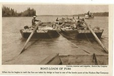 BOAT LOADS OF FUR HUDSON BAY