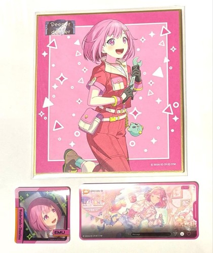 Pjsk otori emu mini shikishi - otori,