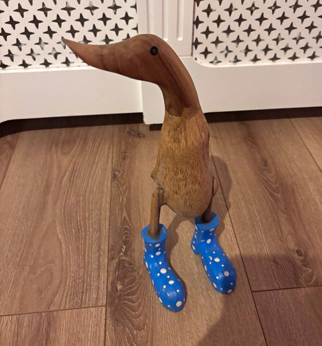 Wooden duck figurine - duck, with