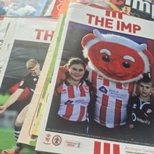 Minor cup programmes - programmes, (8)