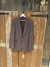 Pierre Pascal Purple Mix Tweed Jacket Blazer Formal Wool Blend Smart Tailored 40