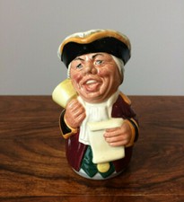 Royal Doulton Toby Jug - Mr Tonsil The Town Crier - D6713 ©️1983