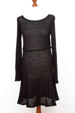 Zuza bart dress black - black, long