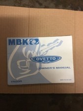 MBK Ovetto YN50R OWNERS MANUAL GENUINE 5mr-f819u-e0