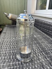 Gemco Diner Style Straw Dispenser / Barbers Comb Sanitiser Heavy Glass 11’