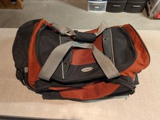 Samsonite 2 Wheeled Rolling Duffel Bag ~27" Red/Black Luggage Travel 